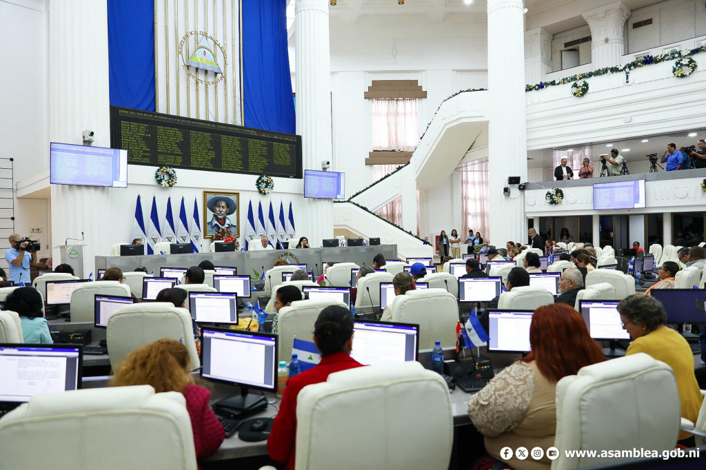 Sesión del plenario de la Asamblea Nacional. Foto Asamblea Nacional